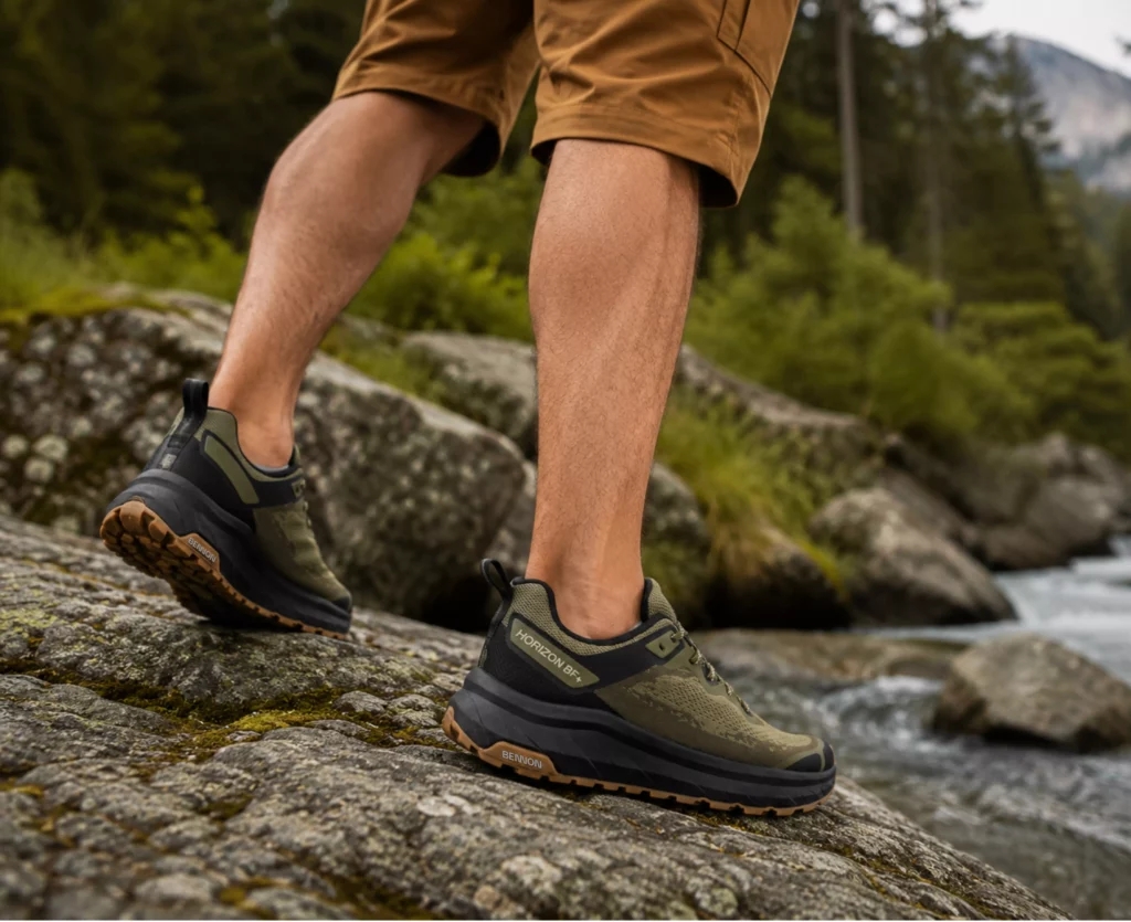 Bennon HORIZON Barefoot+ O1 NM nízké boty khaki