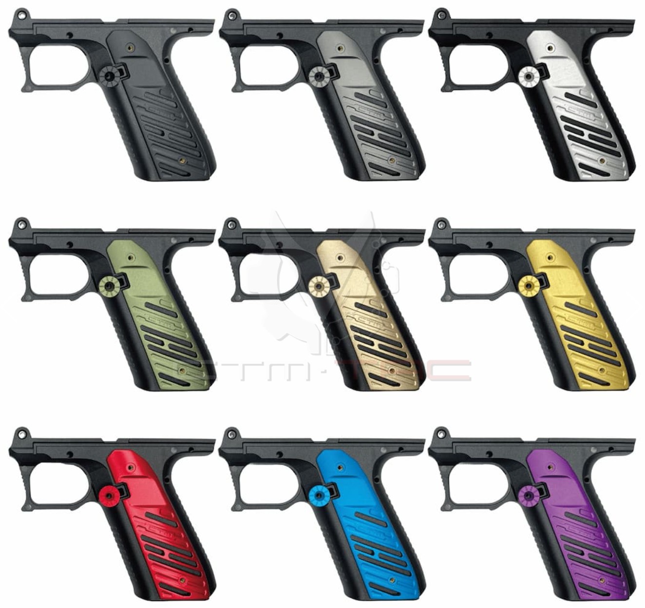 Ukázka rámu FUKU-2 s volitelnými barevnými doplňky