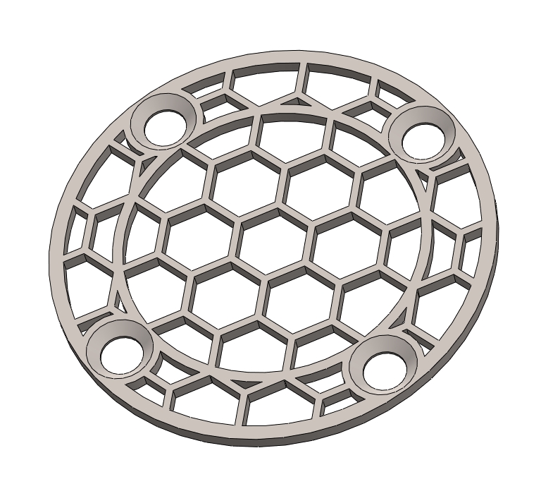 Titanium protective mesh for thermal monocular