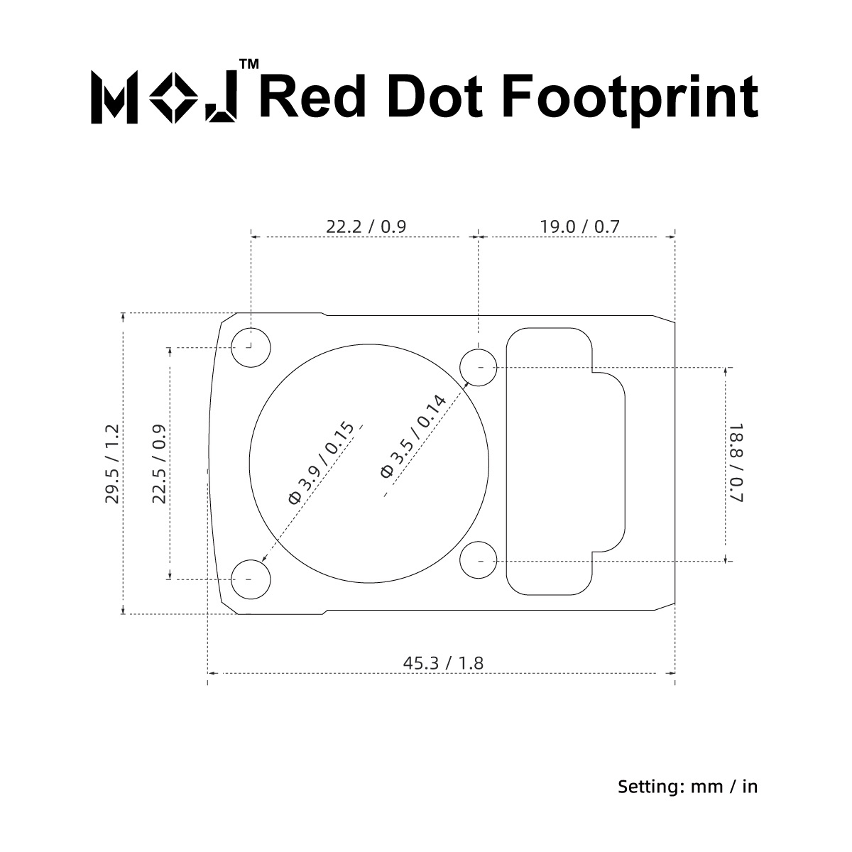 MOJ™ footprint