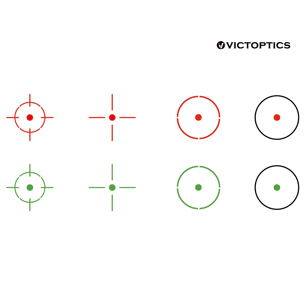 Overview of all reticle patterns