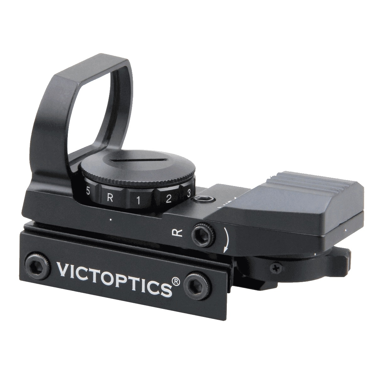 Side view of the red dot sight