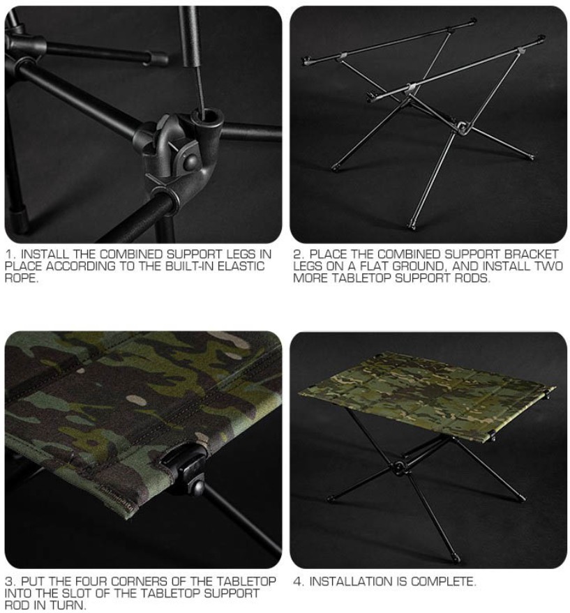 WoSporT Folding Tactical Table