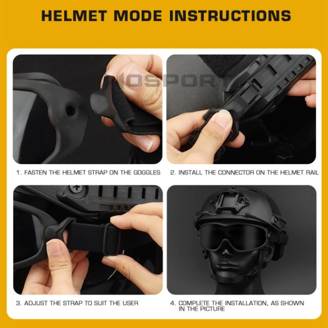 WoSporT ANT černé ochranné brýle