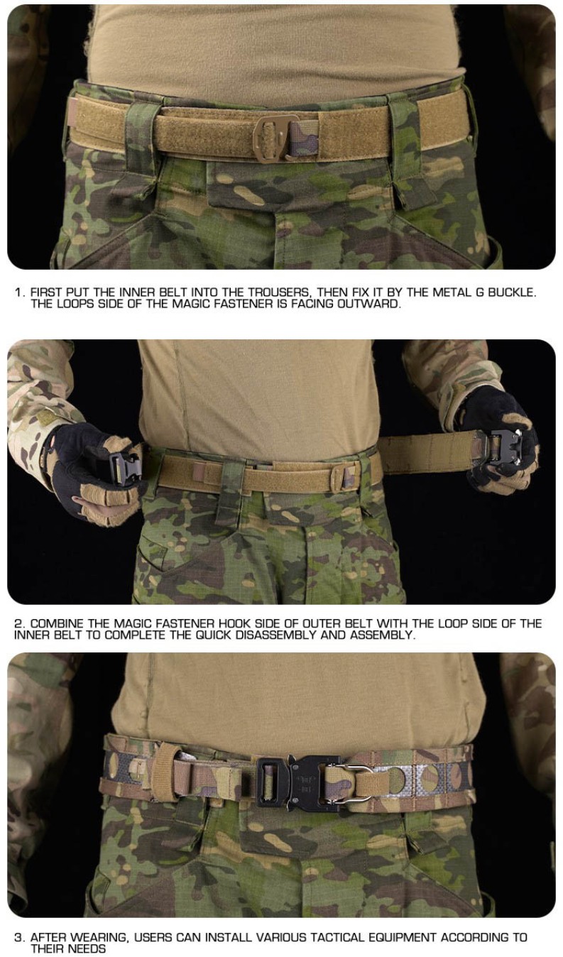 WoSporT BISON shooting belt black