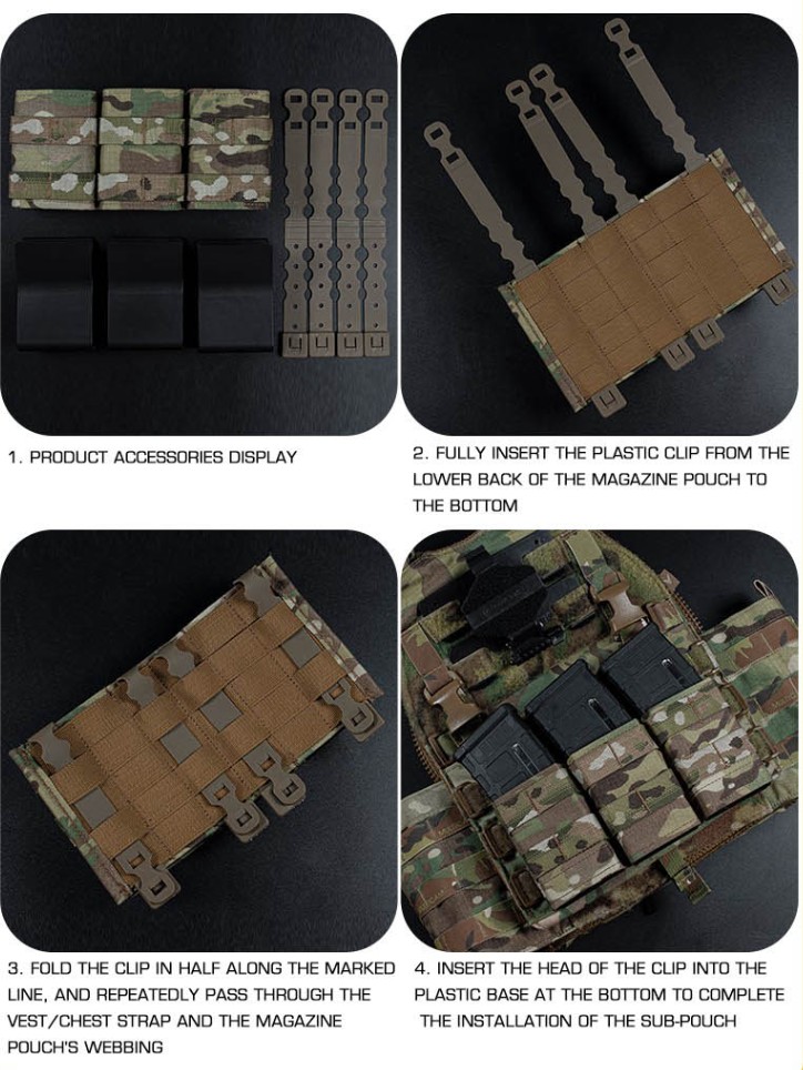 WoSporT FAST 5.56 triple pouch