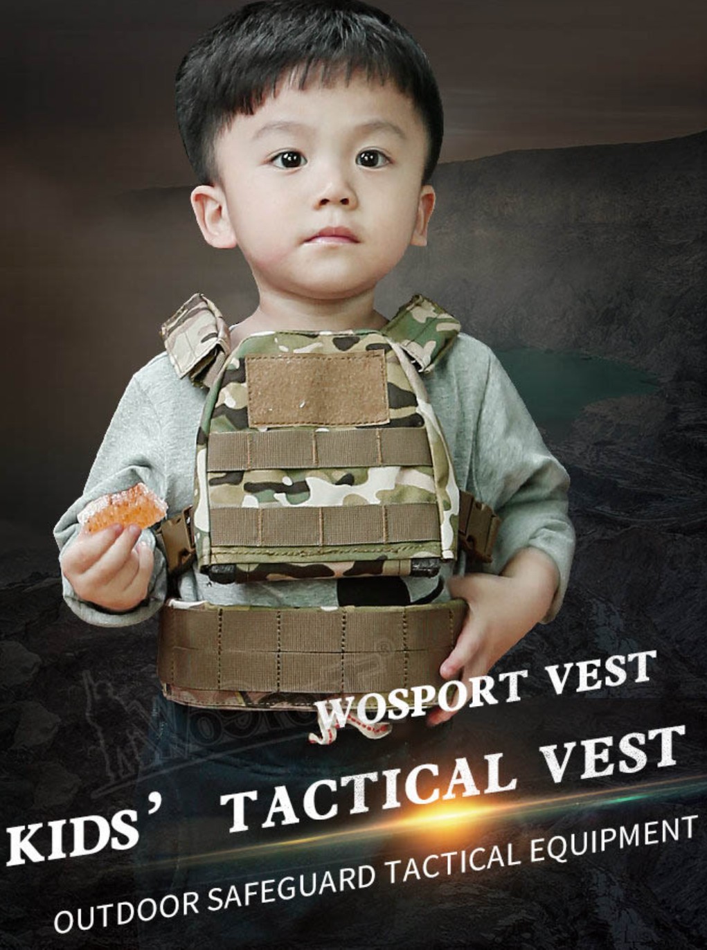 WoSporT Kids MOLLE Plate Carrier