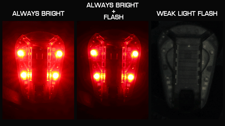 WoSporT LADYBIRD poziční maják červené světlo písková