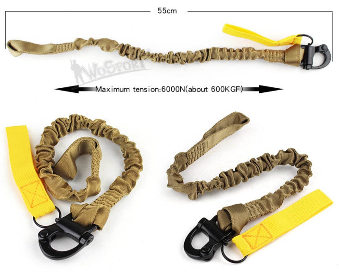 Replica SAFETY LANYARD WoSporT in black finish