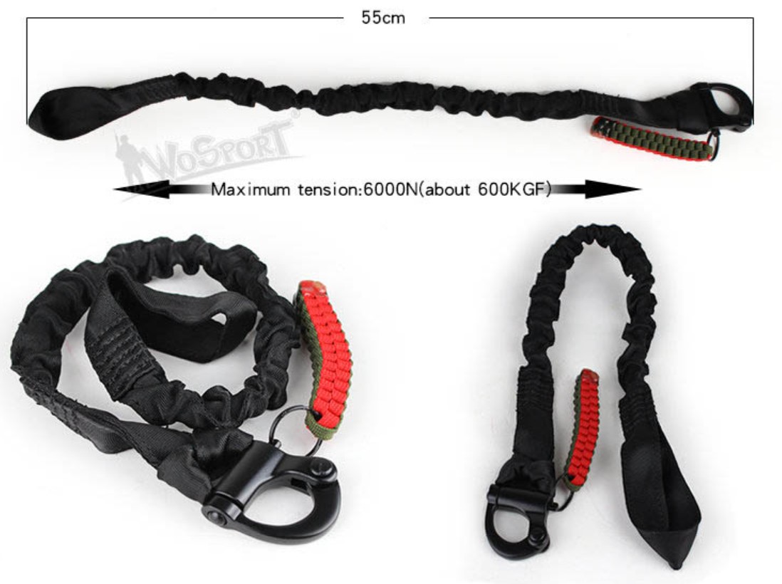 Replica SAFETY LANYARD Deluxe WoSporT in black finish
