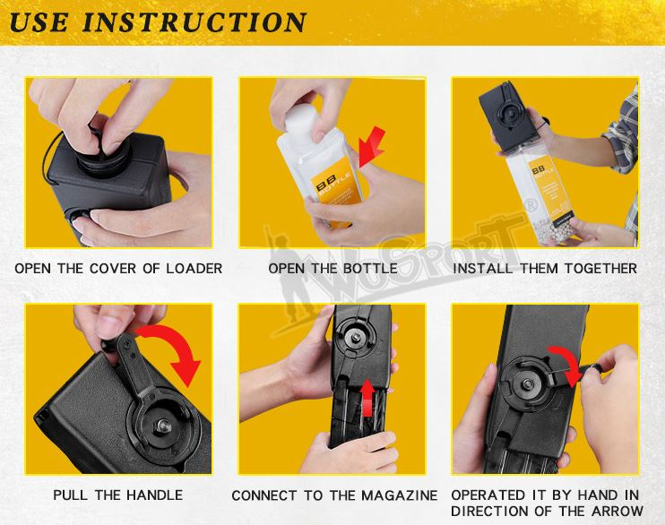 WoSporT LEVER BOTTLE Speed Loader