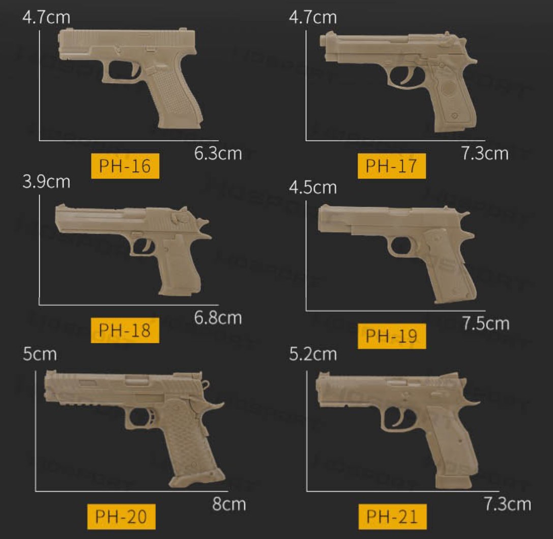 WoSporT 3D PVC Pistol Patch