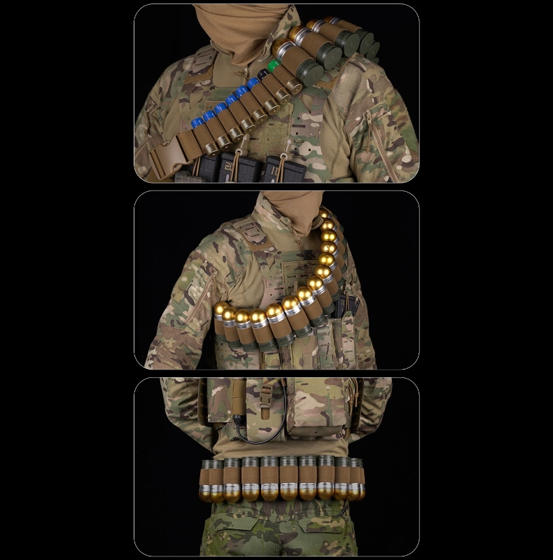 Opasok Bandolier WoSporT pre 40mm granáty