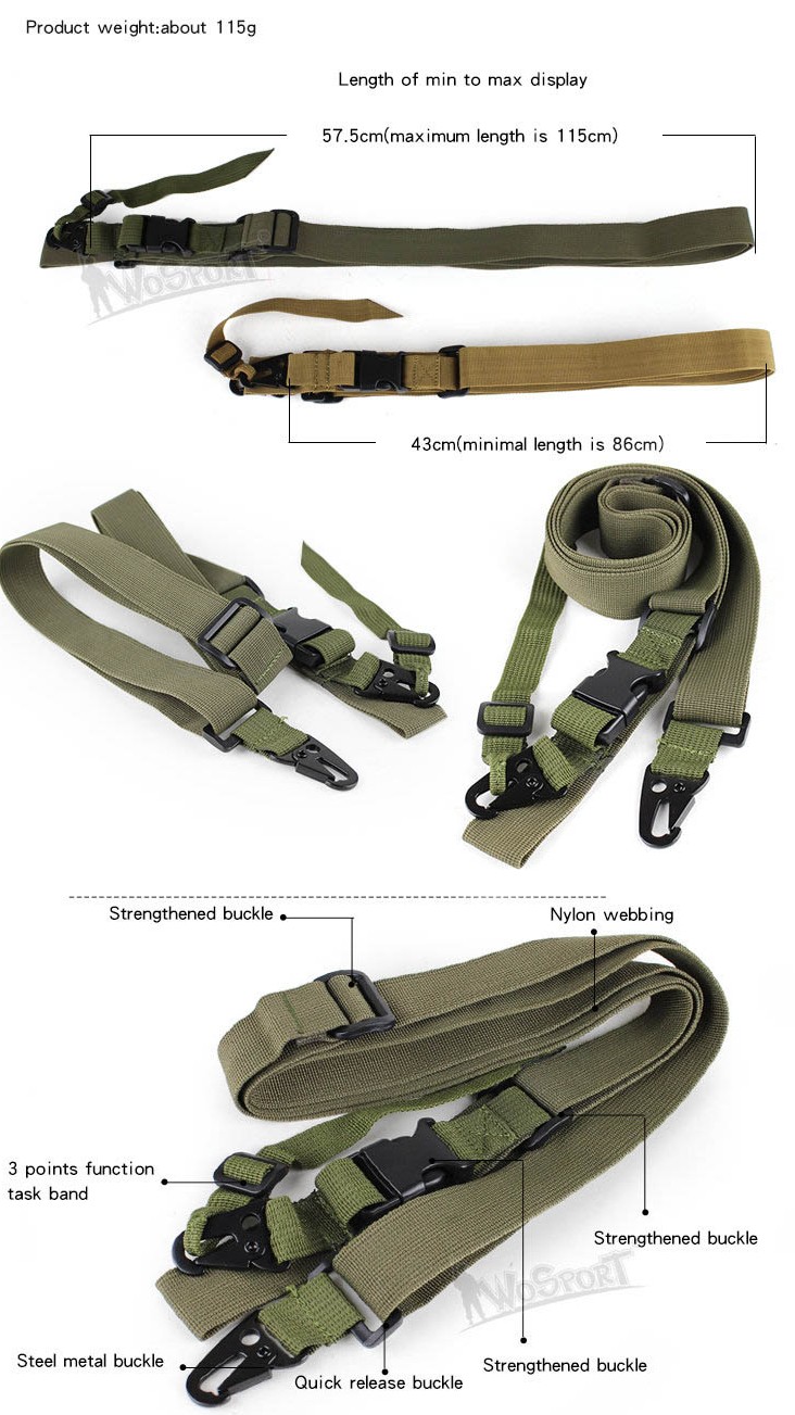 WoSporT 3-Point Sling