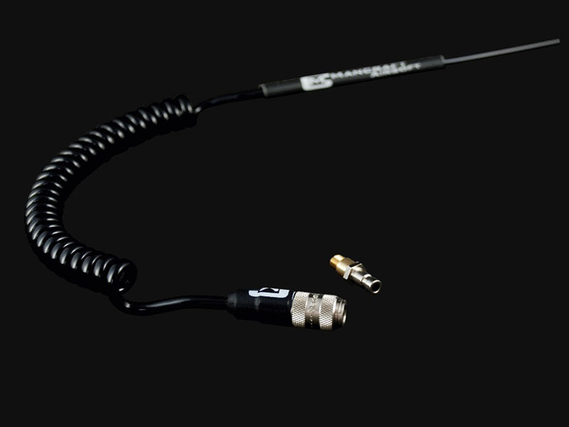 MANCRAFT HPA kroucená hadice s MICRO QD adaptérem pro  WE / KJW GBB - Černá