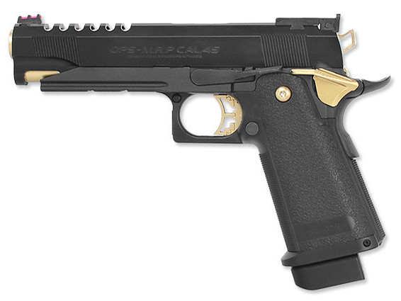 Tokyo Marui TM GBB plynová pistole Hi-Capa 5.1 Gold Match - Černá/zlatá