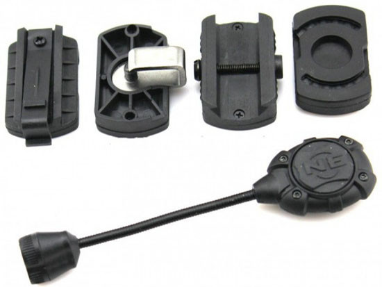 Night Evolution Svítilna na helmu MPLS 3 bílá/červená/IR LED, černá