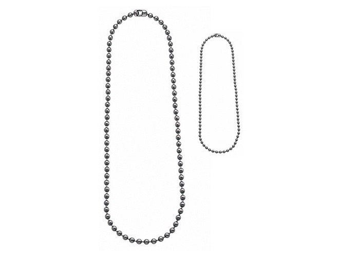 Originální výstroj Řetízky US na identifikační známky sada STŘÍBRNÉ original