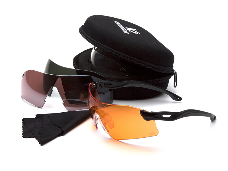 PYRAMEX Ochranné brýle Venture Gear Dropzone EVGSB88KIT se 4 zorníky, nemlživé