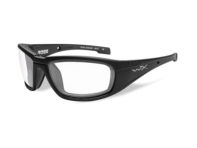 Brýle BOSS Clear lens/Matte black frame