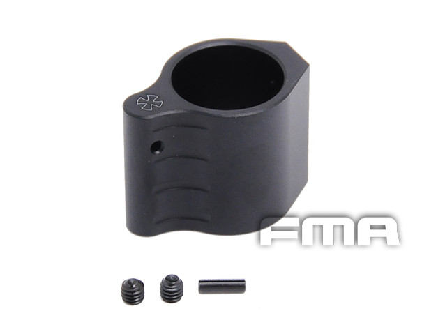 FMA kovový gas block na hlaveň M4 / M16 - Černá