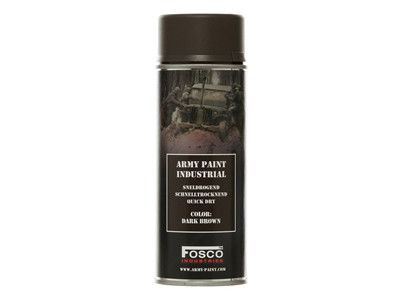 Barva ARMY ve spreji 400ml TMAVĚ HNĚDÁ (DARK BROWN)