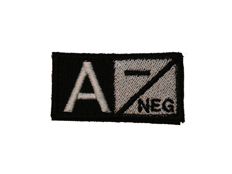 Krevní skupina A NEG - černá/bílá