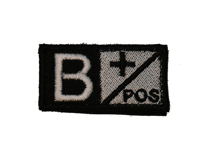 Krevní skupina B POS - černá/bílá