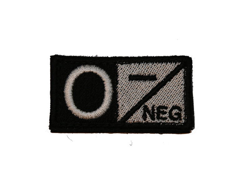 Krevní skupina 0 NEG - černá/bílá