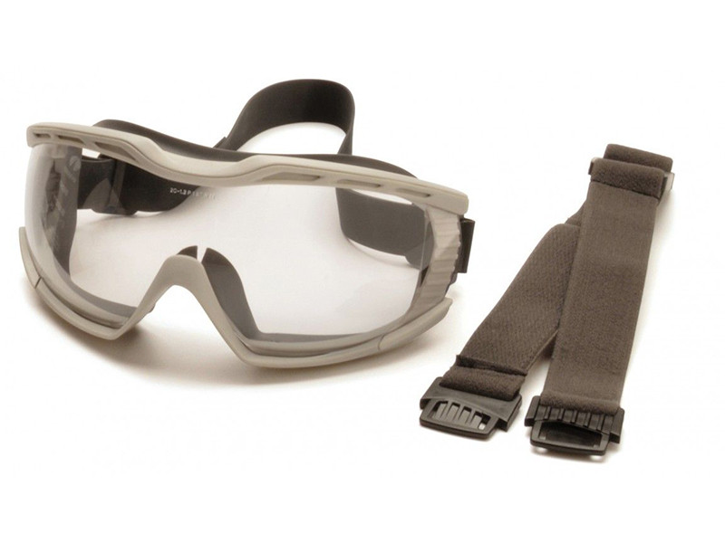 Levně PYRAMEX Ochranné brýle Capstone EG604T2, nemlživé - čiré, šedá obruba