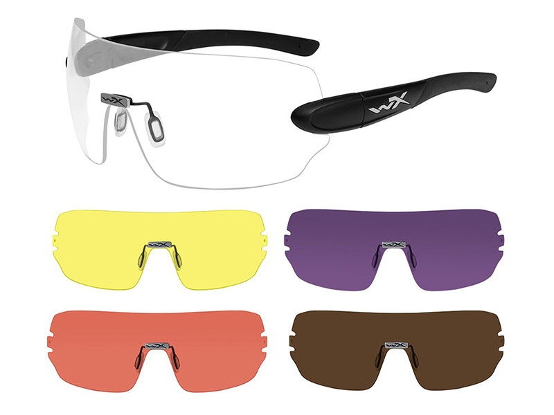 Brýle DETECTION clear/yellow/orange/purple/copper-MATTE BLACK