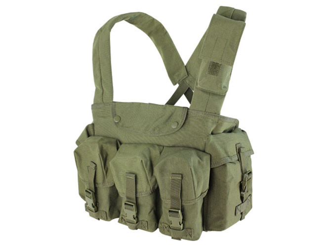 Vesta taktická CHEST RIG 7 kapes ZELENÁ