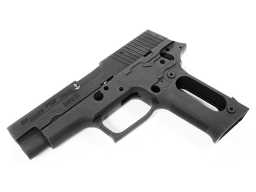 Hliníkové tělo se závěrem pro Marui P226 Navy ražení - černé