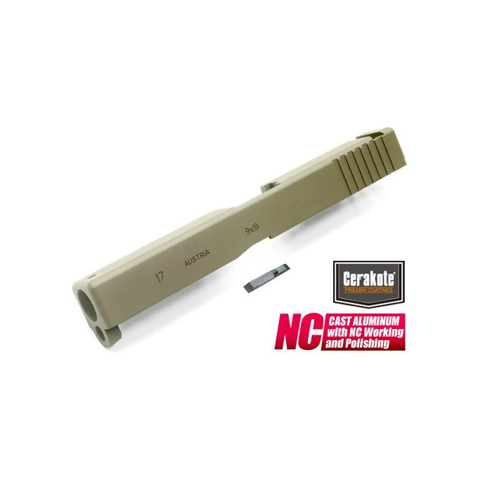GD CERAKOTE Aluminum Slide for TM G-Series Model 17 GBB Tan