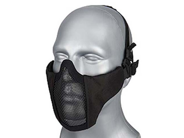 Wosport Síťovaná ochranná maska, černá