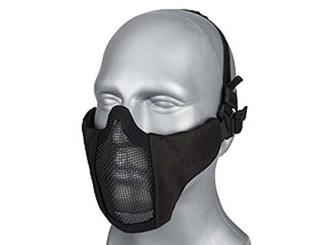 WST airsoftová ochranná maska STEEL MESH - Černá