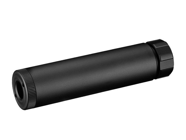 TM kovový tlumič GBB Tactical, závit 16 plus  mm CW (MK23, HK45) - Černá