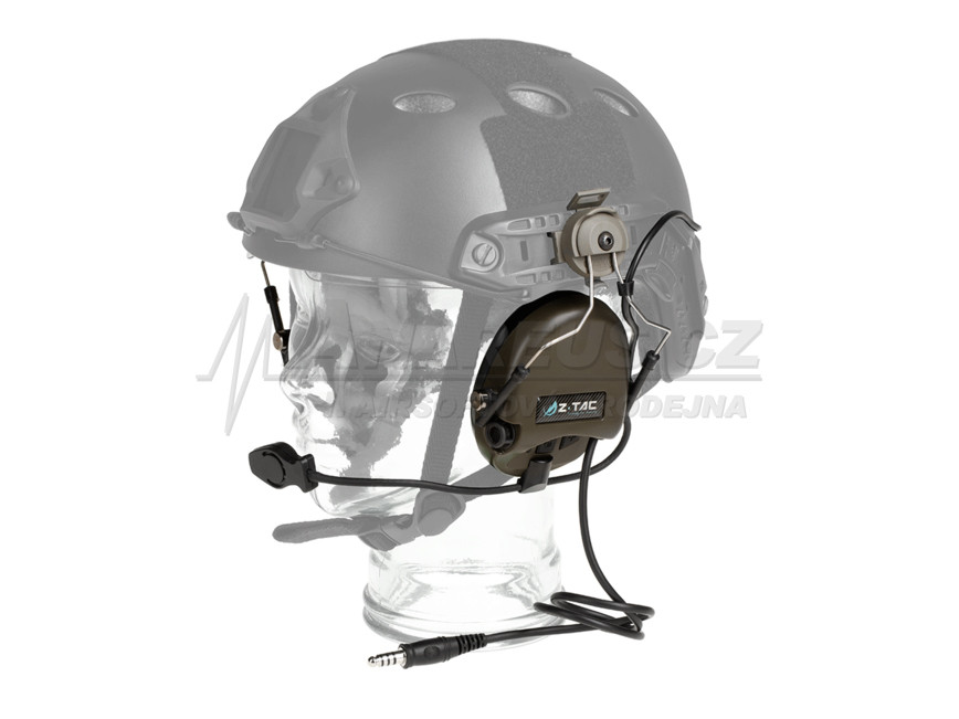 Levně Z-Tactical Taktický headset SORDIN (kopie Peltor) na helmu FAST