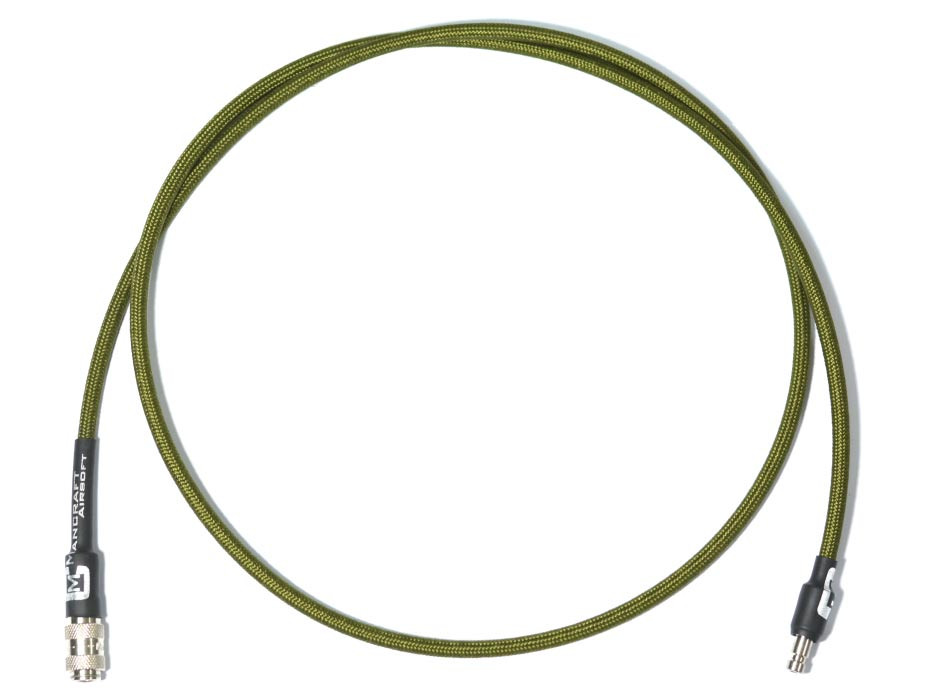 MANCRAFT HPA hadice MICRO DUAL QD 4 mm s opletem (106 cm) - Zelená