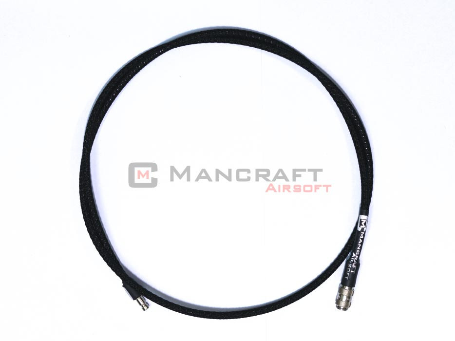 MANCRAFT HPA hadice MICRO DUAL QD 4 mm s opletem (106 cm)  - Černá