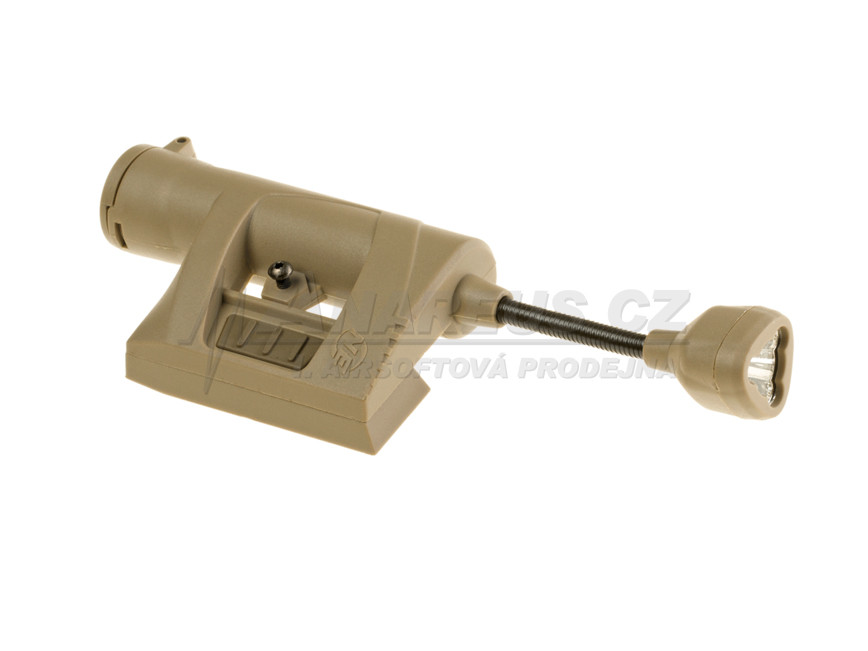 Night Evolution Svítilna na helmu Charge MPLS bílá/červená/zelená/IR LED, písková