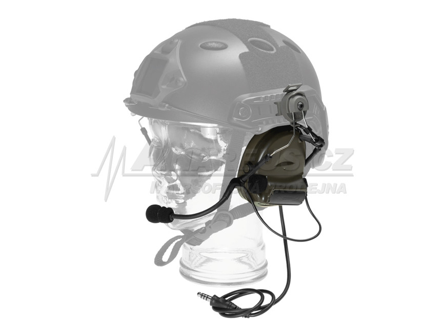 Taktický headset Comtac II na helmu FAST