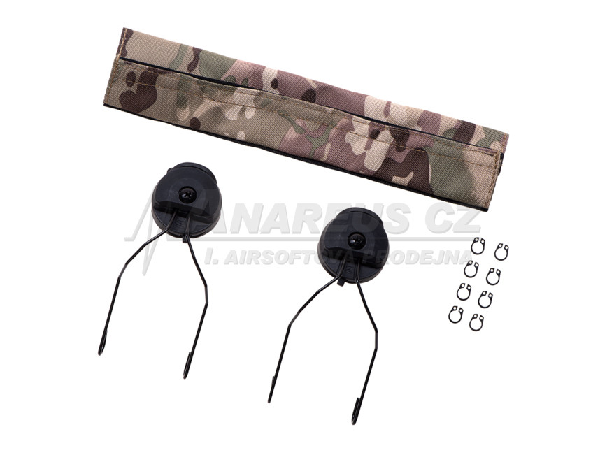 Rail adapter set na helmu pro headset Sordin SRD, černý
