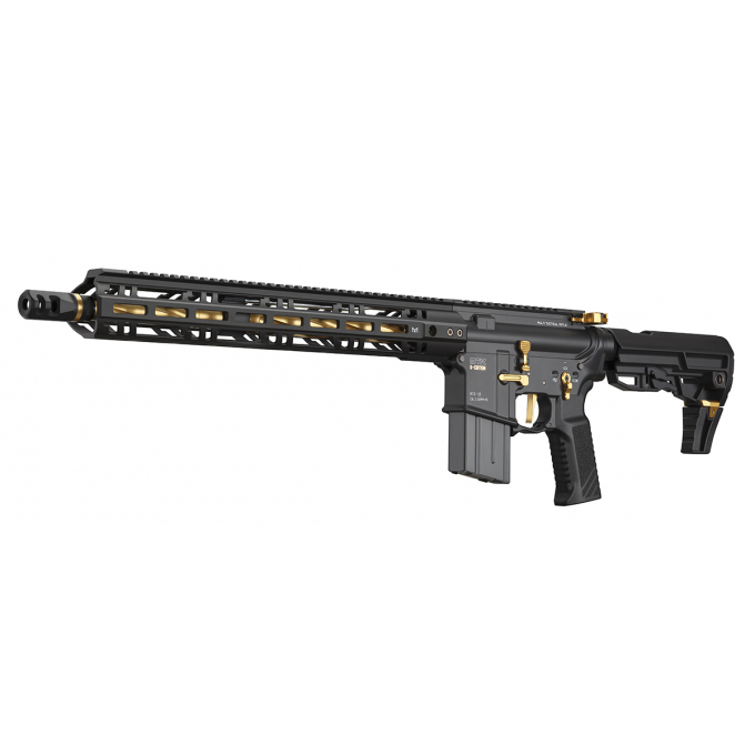 東京マルイ GBB MTR-16 TM Gas Rifle MTR16 ZET System GBBR - Black/Gold (Gold Edition)