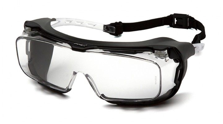 PYRAMEX Ochranné brýle Cappture ES9910STMRG s gumovým těsněním, nemlživé - čiré