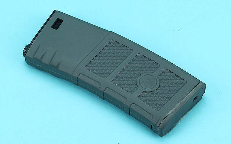 Zásobník M4/M16 na 130 ran FROG, tlačný - šedý