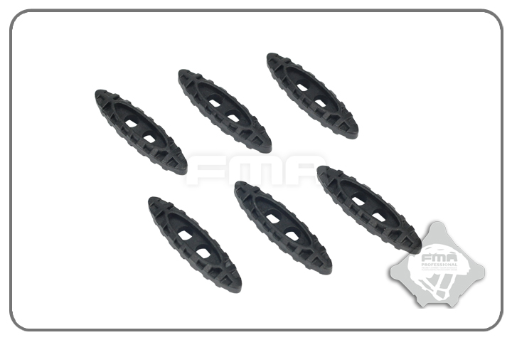 FMA FMA Průvleková táhla - 6kusů - černá