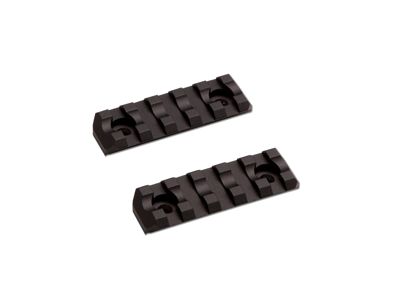 ASG kovová RIS lišta M-RAIL pro M-LOK, 5 slots / 60 mm (2 kusy) - Černá