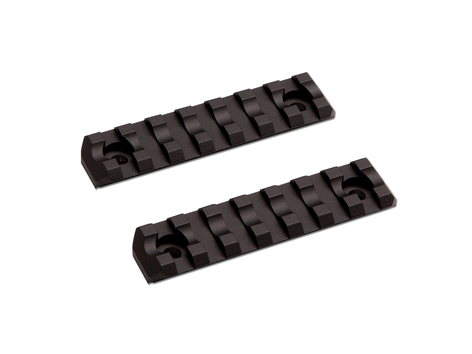 ASG kovová RIS lišta M-RAIL pro M-LOK, 7 slots / 80 mm (2 kusy) - Černá