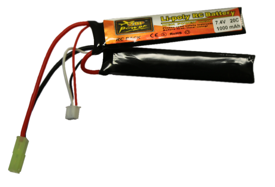 Li-Pol baterie X-Cell 7,4V 1000mAh, 20C - Nunchuk (dvojdílná)